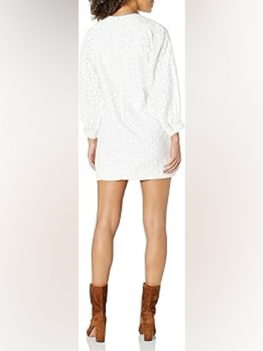 NWT Joie Corley Geometric Lace Shift Dress - Size Medium $348 - Picture 2 of 11
